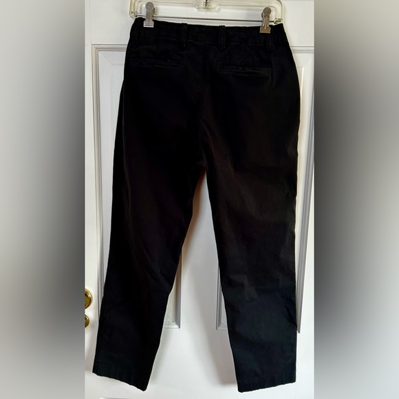 Gap Downtown Khaki Trousers Black New High Rise Straight Leg - Women’s Size 6 - Picture 2 of 9